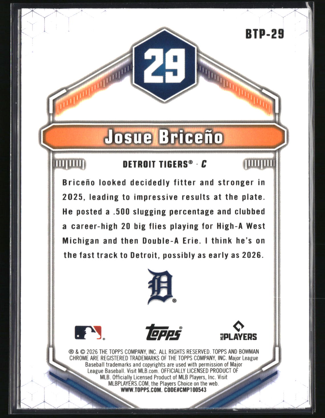Zyhir Hope 2026 Bowman Bowman Scouts' Top 100 #BTP-15