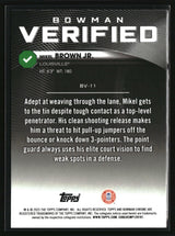 Mikel Brown Jr. 2025-26 Bowman Bowman Verified #BV-11