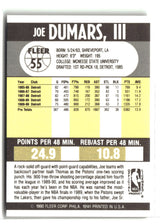 Joe Dumars 1990-91 Fleer #55