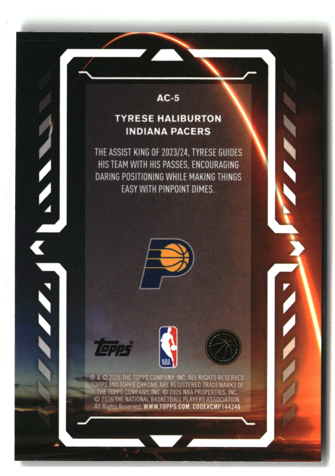 Tyrese Haliburton 2025-26 Topps Chrome Update Activators #AC-5