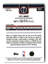 Will Riley 2025-26 Topps Chrome Update #171