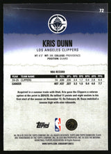 Kris Dunn 2025-26 Topps Signature Class Chrome #72
