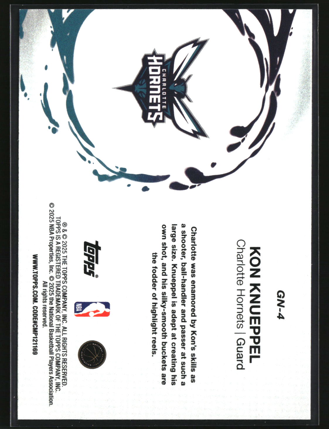Kon Knueppel 2025-26 Topps Generation Now #GN-4