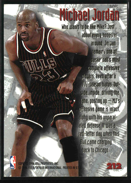 Michael Jordan 1995-96 Metal #212