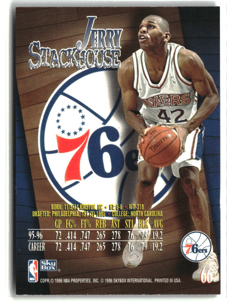 Jerry Stackhouse 1996-97 SkyBox Z-Force #66