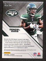 Denzel Mims 2020 Panini XR Rookie Swatch Autographs Red #RSA-DM #/75