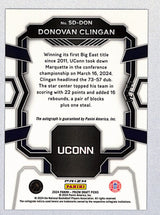 Donovan Clingan 2024 Prizm Draft Picks Signing Day Purple Pulsar #SD-DON #/15