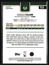 Damian Lillard 2025-26 Topps Chrome Red White and Blue Refractor #153
