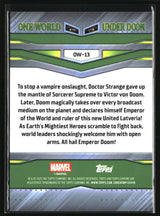2026 Topps Chrome Marvel Comics One World Under Doom #OW-13