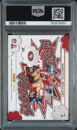 Kittle Purdy 2025 Panini Donruss Optic Best Tuddys Ice #6 48/55 PSA 10