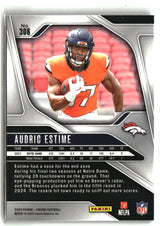 Audric Estime 2024 Panini Prizm #306