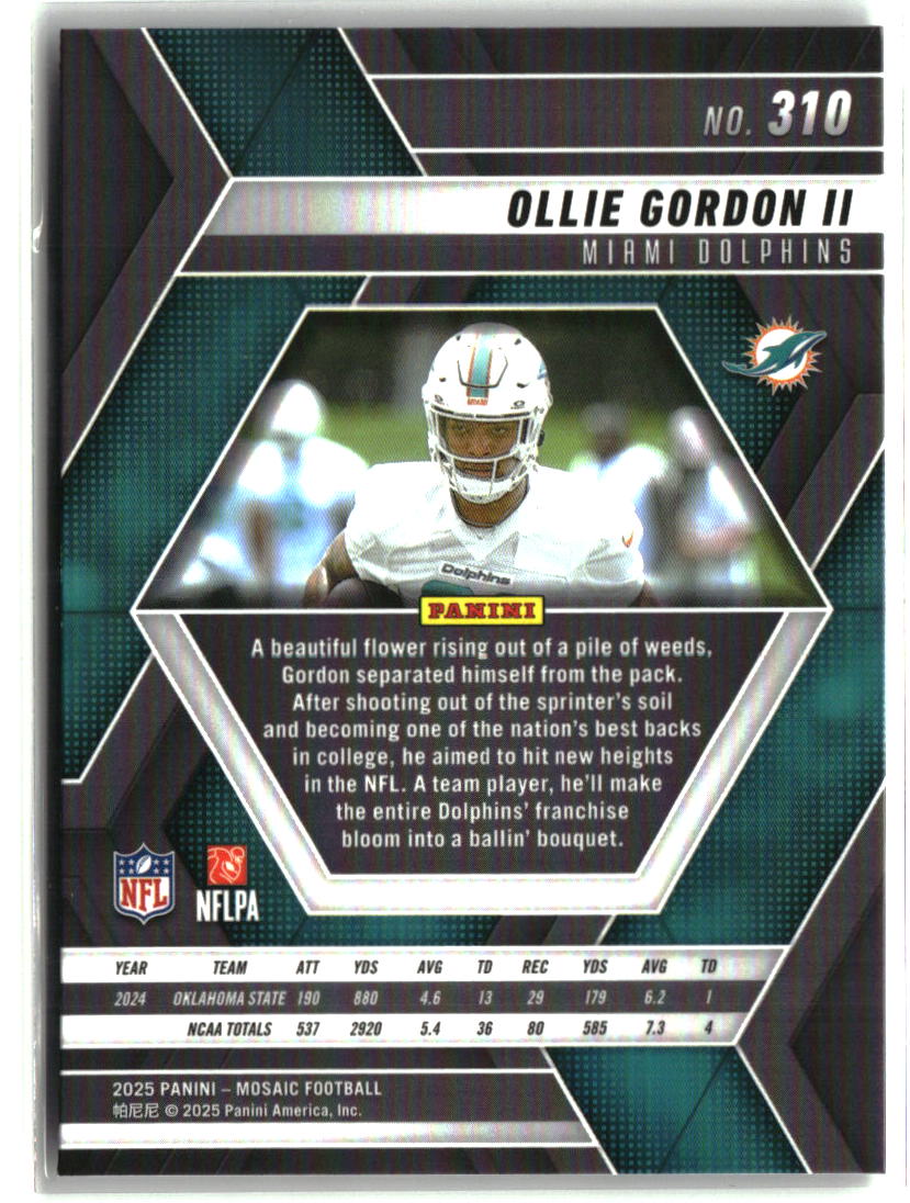 Ollie Gordon II 2025 Panini Mosaic #310