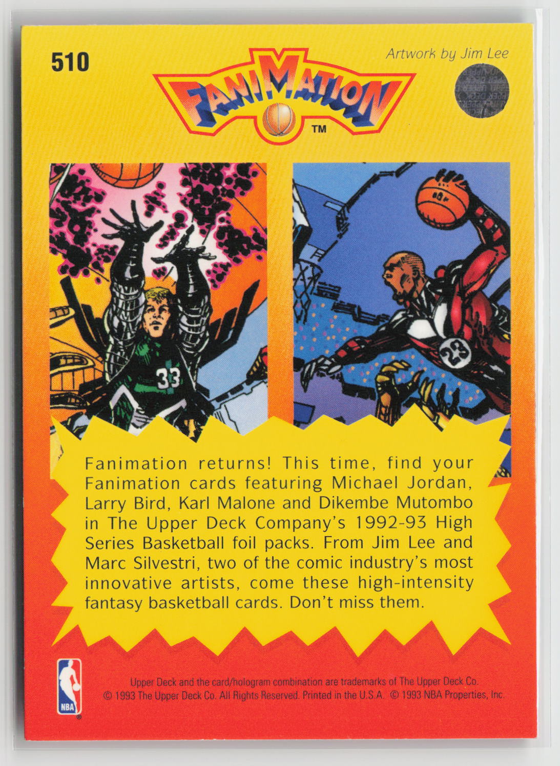 Larry Bird / Michael Jordan 1992-93 Upper Deck #510