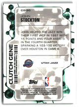 John Stockton 2025-26 Topps Chrome Update Clutch Gene #CG-30