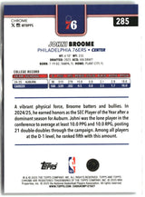 Johni Broome 2025-26 Topps Chrome #285
