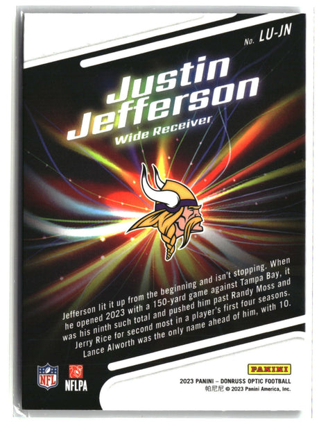 Justin Jefferson 2023 Donruss Optic Light It Up! #LU-JN