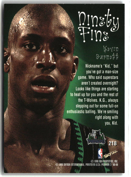 Kevin Garnett 1998-99 SkyBox Premium #218