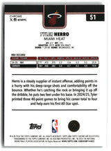 Tyler Herro 2025-26 Topps Chrome Update Wave Refractor #51