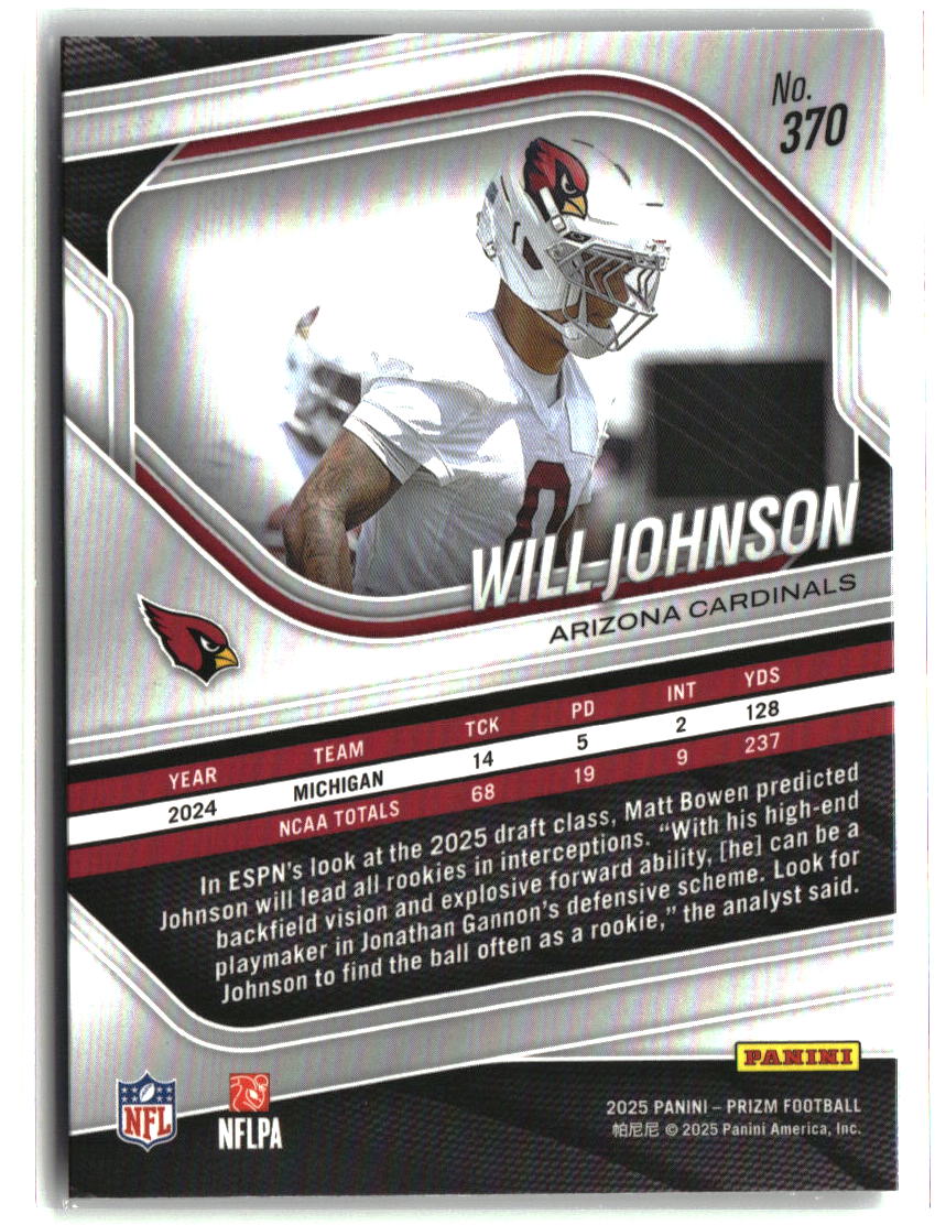 Will Johnson 2025 Panini Prizm #370