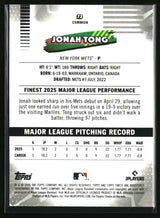 Jonah Tong 2026 Finest #72