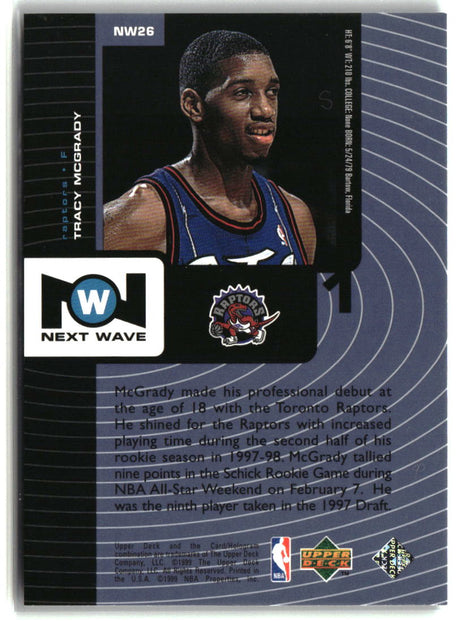 Tracy McGrady 1998-99 Upper Deck Next Wave #NW26