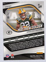 Matthew Golden 2025 Panini Prizm Blue Ice #326 #/99