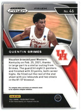Quentin Grimes 2021 Panini Prizm Draft Picks Blue Circles #46