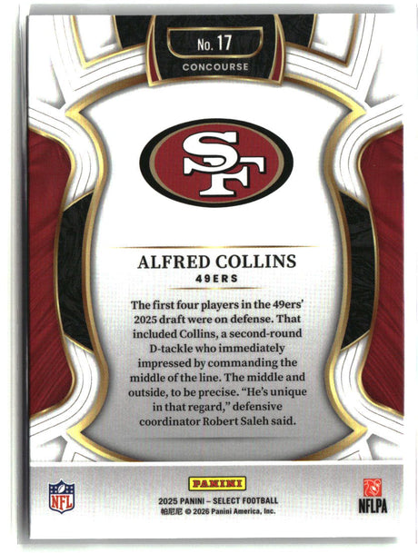 Alfred Collins 2025 Panini Select #17
