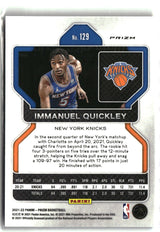 Immanuel Quickley 2021-22 Panini Prizm Red White and Blue #129
