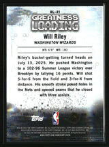 Will Riley 2025-26 Bowman Greatness Loading #GL-21