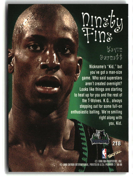 Kevin Garnett 1998-99 SkyBox Premium #218