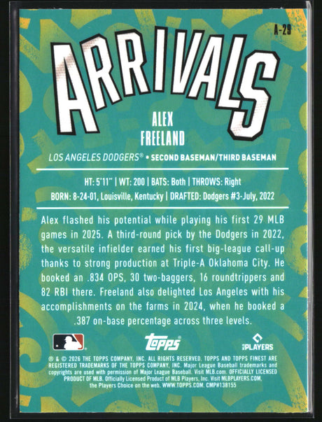 Alex Freeland 2026 Finest Arrivals #A-29