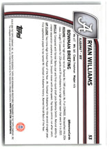 Ryan Williams 2024 Bowman University Chrome #53