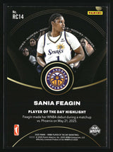 Sania Feagin 2025 Panini WNBA Player of the Day Rookies #RC14