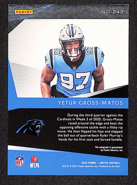 Yetur Gross-Matos 2020 Panini Limited Ruby Spotlight #243 #/10