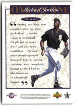 Michael Jordan 1995 Upper Deck Minor League Michael Jordan One On One #6