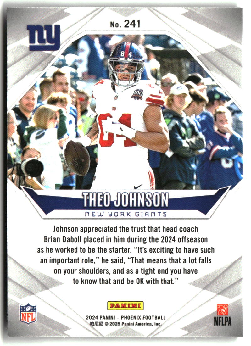 Theo Johnson 2024 Panini Phoenix #241