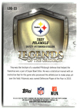 Troy Polamalu 2025 Topps Chrome Legends of the Gridiron #LOG-33