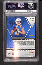Load image into Gallery viewer, Justin Herbert 2020 Panini Mosaic Prizm Reactive Orange #204 PSA 9
