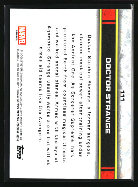 Doctor Strange 2026 Topps Chrome Marvel Comics #111