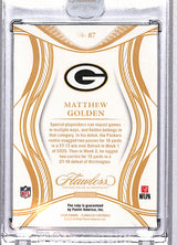 Matthew Golden 2025 Panini Flawless #87 #/25
