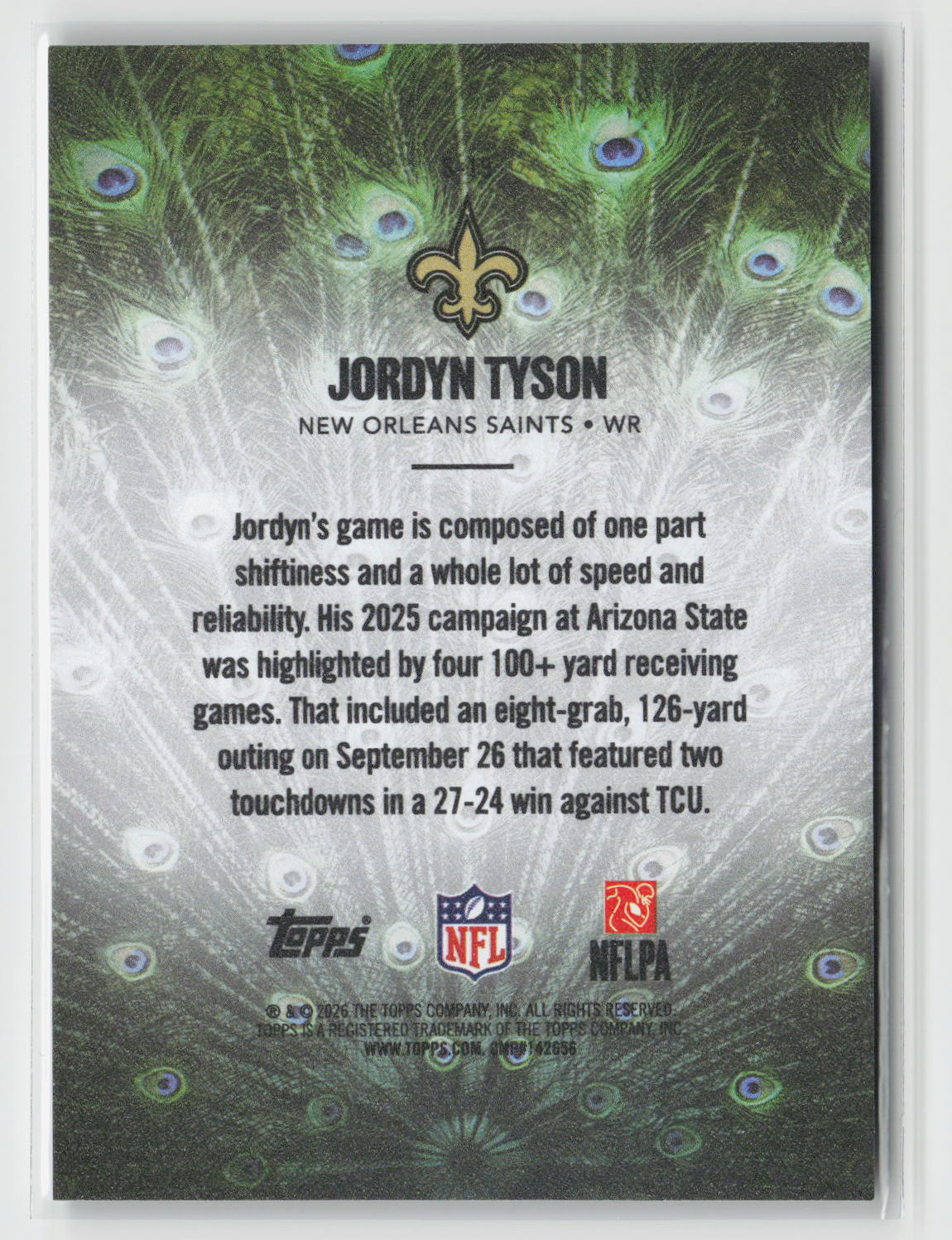 Jordyn Tyson 2026 Topps Flagship Struttin #S-19