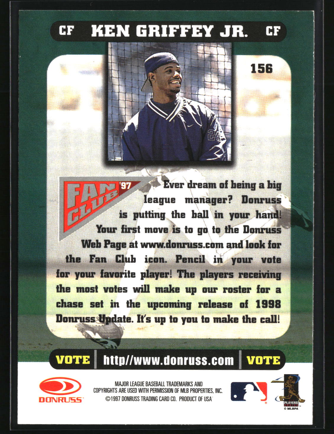 Ken Griffey Jr. 1998 Donruss #156