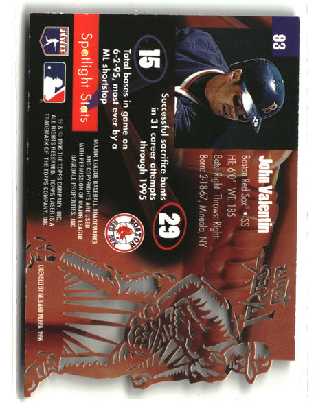 John Valentin 1996 Topps Laser #93