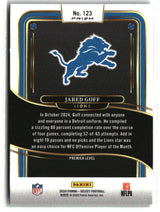 Jared Goff 2024 Panini Select Silver Prizm #123