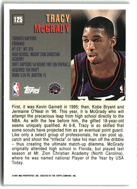 Tracy McGrady 1997-98 Topps #125