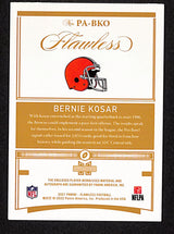 Bernie Kosar 2021 Panini Flawless Patch Autographs Sapphire #PA-BKO #/10