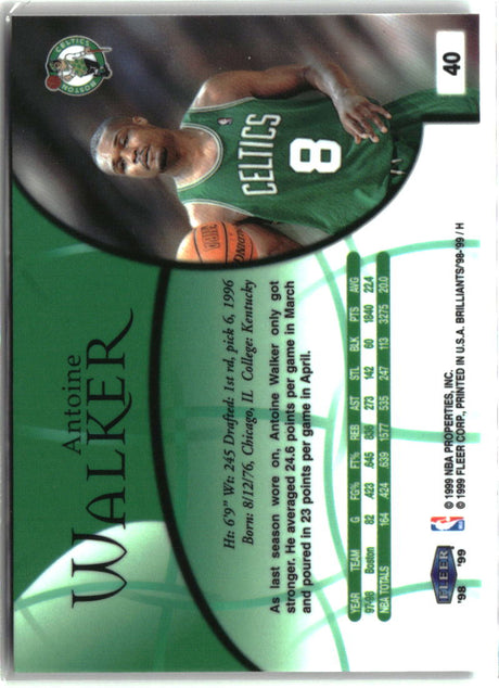 Antoine Walker 1998-99 Fleer Brilliants #40