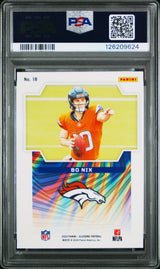Bo Nix 2024 Panini Illusions Game Magicians #18 PSA 10