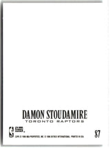 Damon Stoudamire 1996-97 SkyBox Z-Force Z-Cling #87